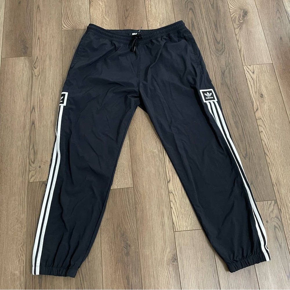 Adidas‎ Wind Track Pants Mens XL Black White